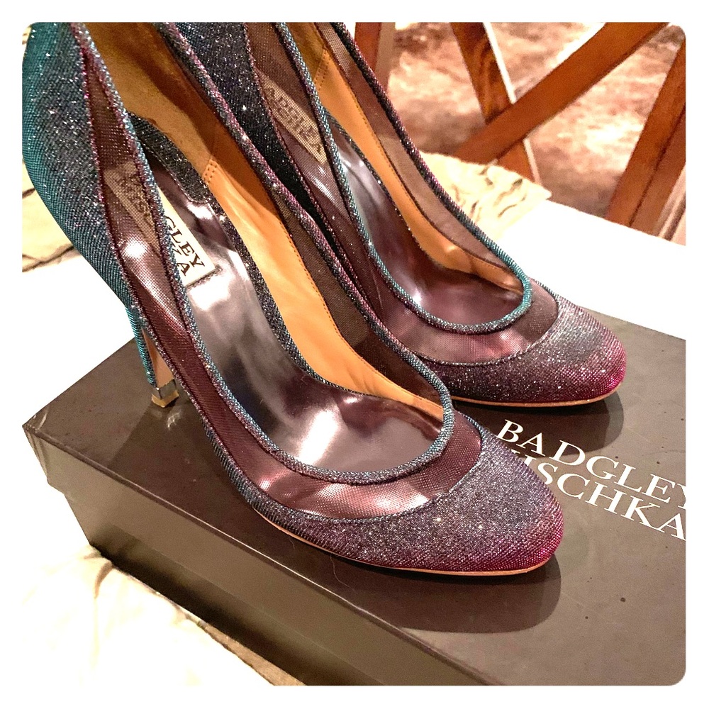 Badgley Mischka Myria Heels ✨💜💙💖